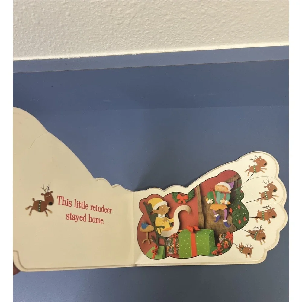 THIS LITTLE REINDEER (PLAYTIME RHYMES) By Public Domain & Paige Billin-frye *VG*